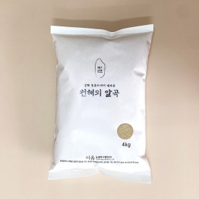 강화섬쌀 볼음도 누룽지 향이 좋은 찹쌀 4kg (노루지포장) 2023년산 백미 현미