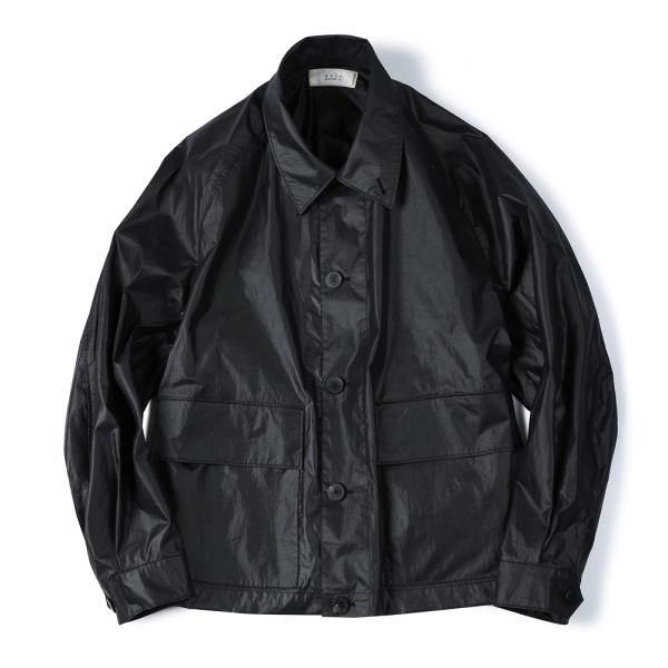 Coated Nylon Jacket (Black)