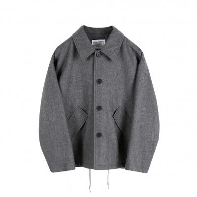 Wool Coach Coat - Grey