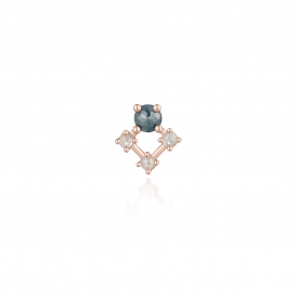 밀키스퀘어3(러프다이아몬드)(14K) 한짝 피어싱형 귀고리