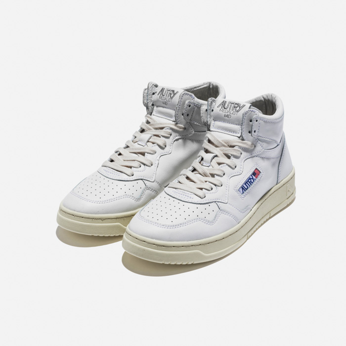 MEDALIST MID SNEAKERS LL (LEATHER/LEATHER) WHITE