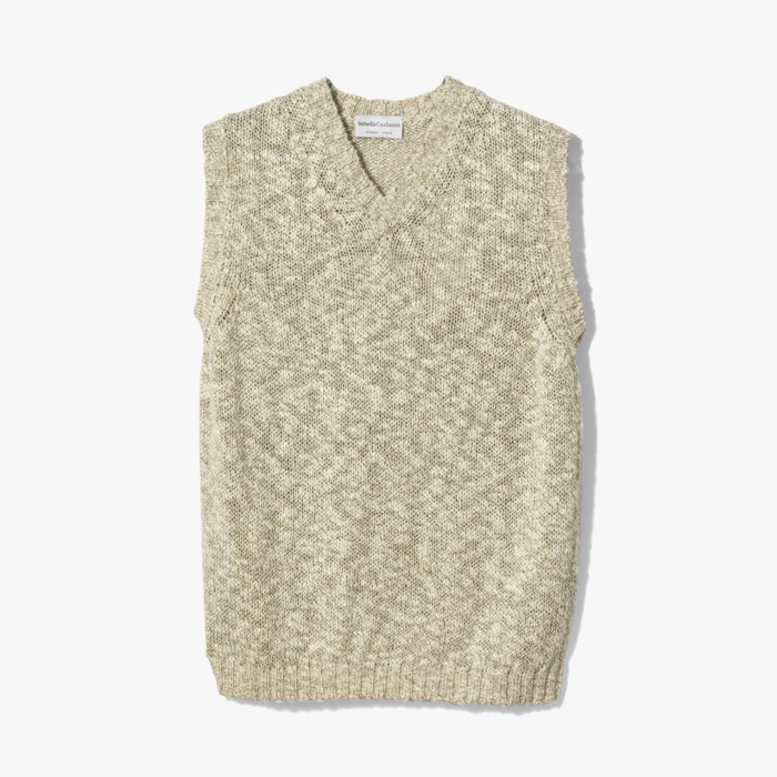 SPECIAL KNITTED VEST NATURAL