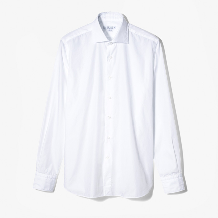 (ST) FIL A FIL DRESS SHIRT WHITE