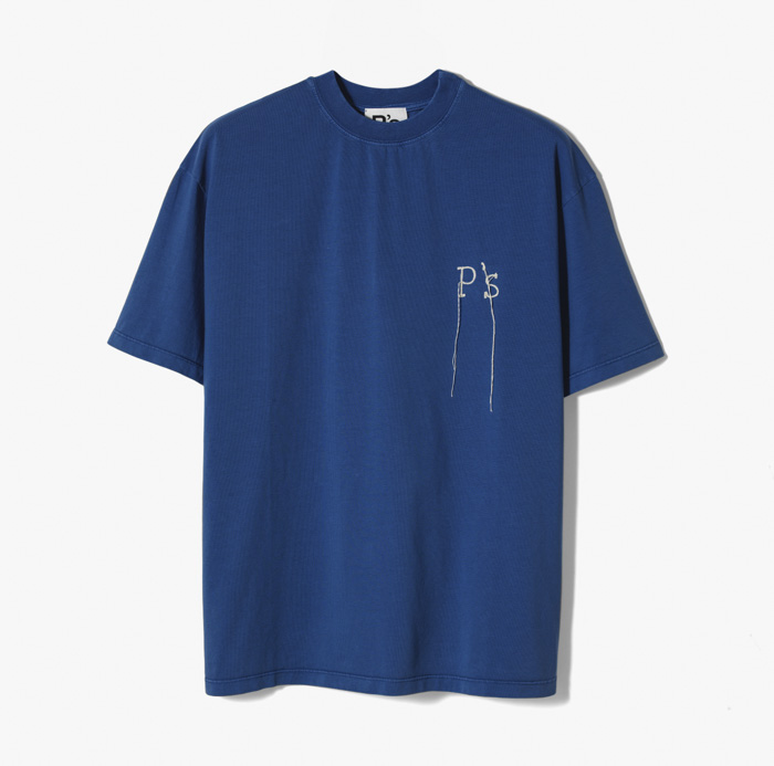 T-SHIRT (ORGANIC COTTON MINERAL DYED) BLUE
