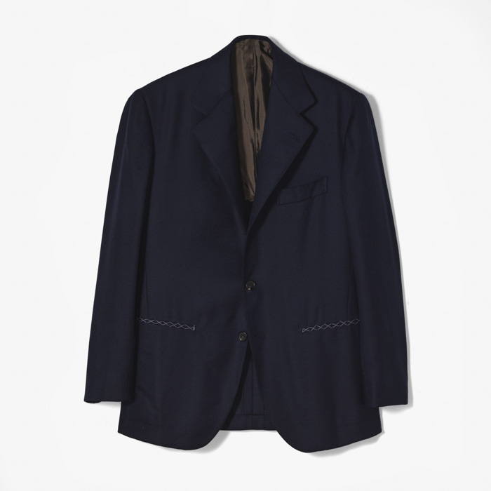 A4 SINGLE BREASTED JACKET (UNLINED) NAVY