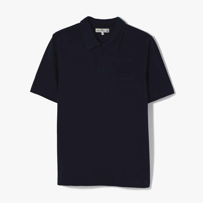 PIKEE POLO SHIRT (RELAXED FIT 8.6oz) NAVY