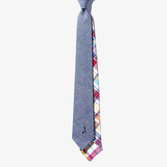 2 FACE TIE PATCH MADRAS PINK