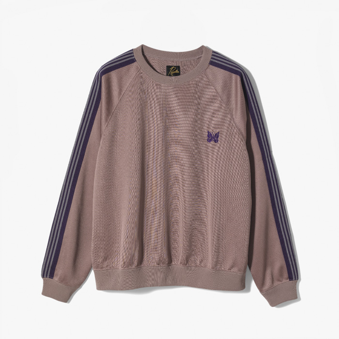 TRACK CREW NECK SHIRT (POLY SMOOTH) TAUPE