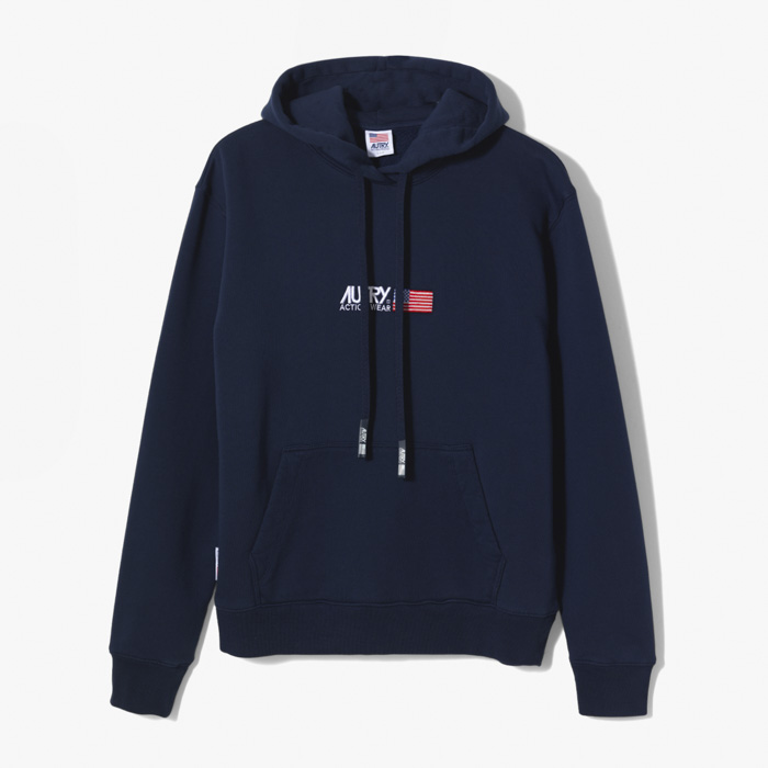 ICONIC EMBPROIDERY HOODIE BLUE