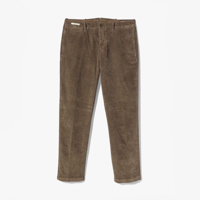 CHINO TAPERED FIT PANT (CORDUROY) TOBACCO