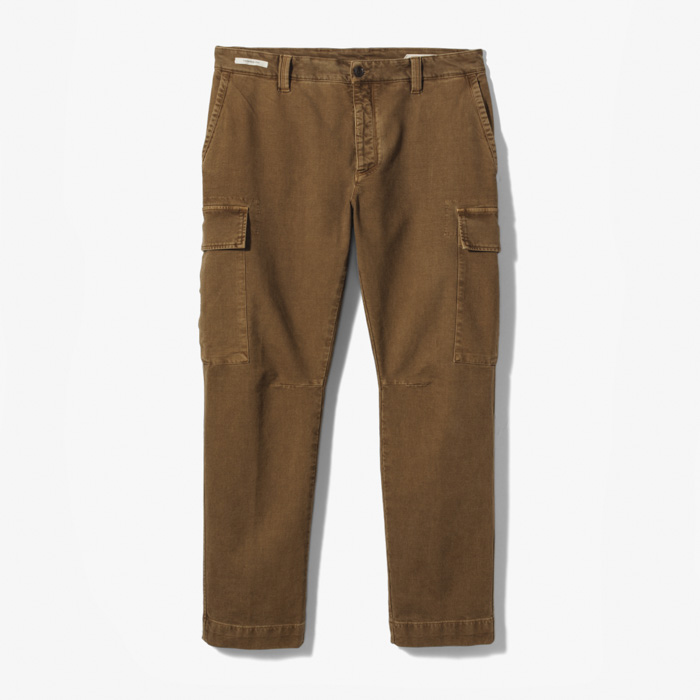CHINO CARGO TAPERED FIT PANT (OLD DYED) TOBACCO