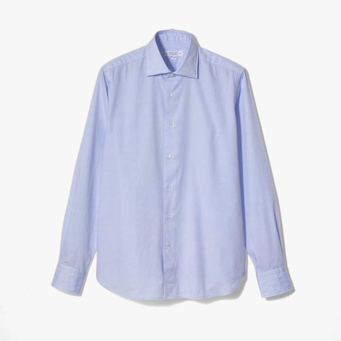 CLASSIC WASHED SLIM SHIRT (SOLID) LIGHT BLUE