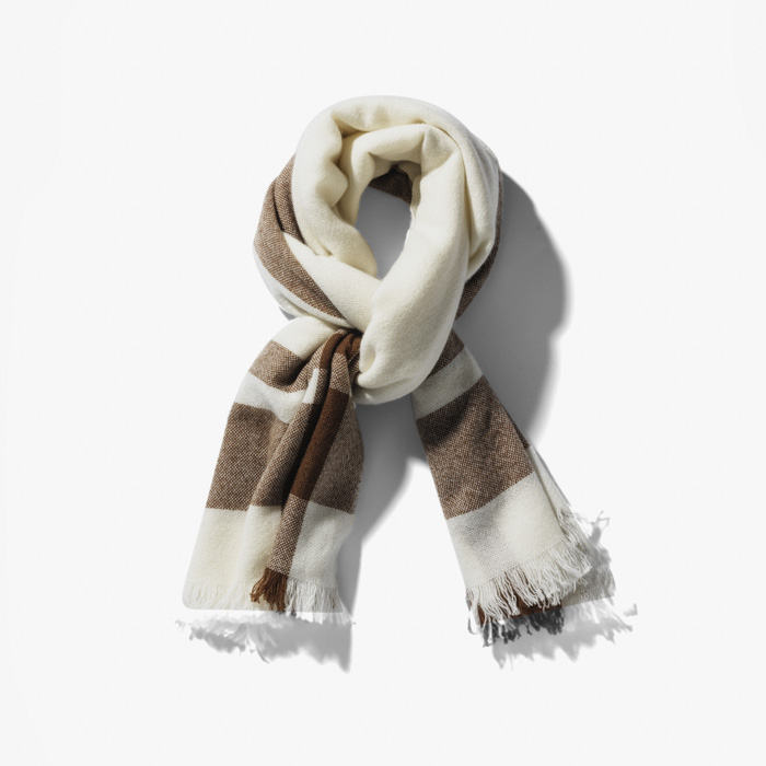 SCIAPAID CASHMERE SCARF BROWN