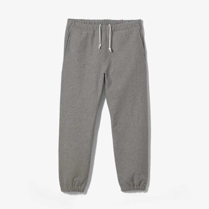 STRETCH BULKY SWEAT EASY PANTS (RELAXED FITTING) HEATHERED GRAY