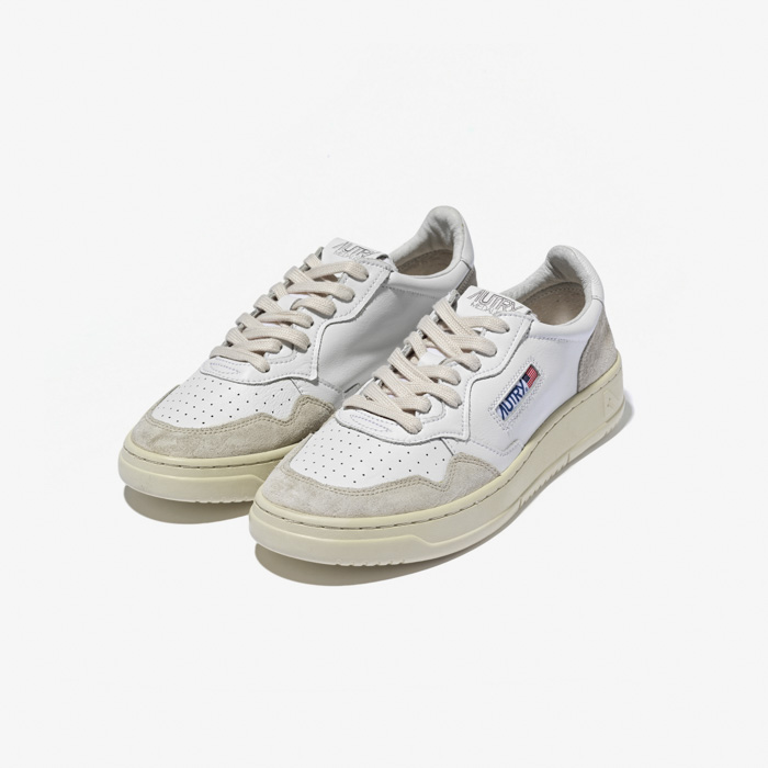 MEDALIST SNEAKERS LS (LEATHER/SUEDE) WHITE