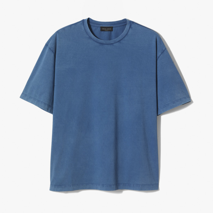 ROUNDNECK T-SHIRT (SHADOW TREATMENT) )TURQUOISE BLUE