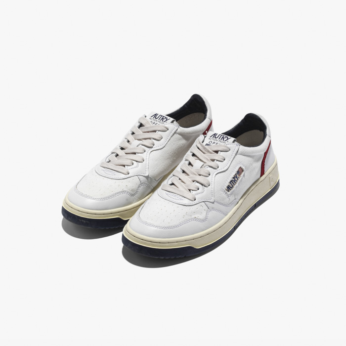 OPEN SNEAKERS CE15 (LEATHER/SUEDE/CANVAS) WHITE