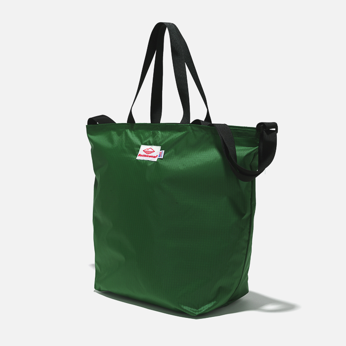 PACKABLE TOTE BAG (1.9oz RIPSTOP NYLON) FOREST GREEN