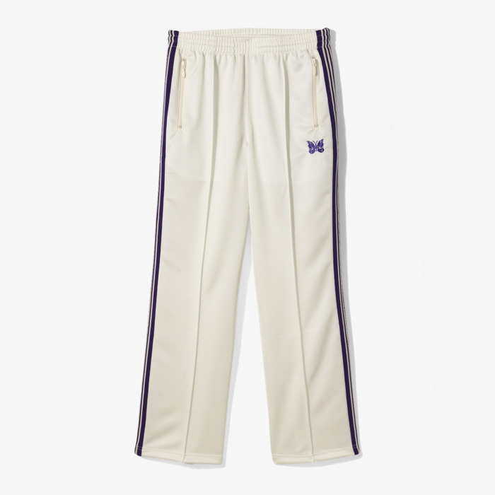 TRACK PANT - POLY SMOOTH WHITE