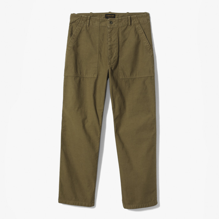 TEXAS 92 FATIGUE PANT (WASHED COTTON SATIN WIDE FIT) GREEN