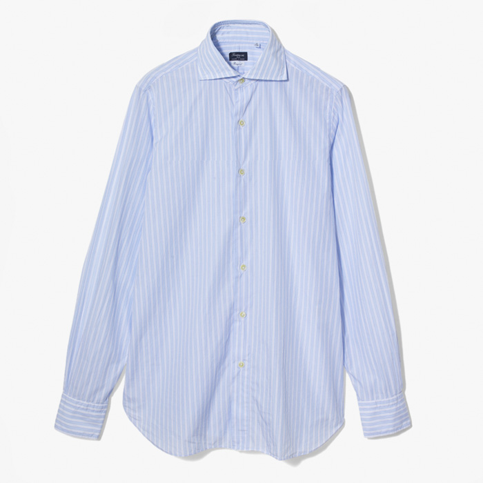NAPOLI CLASSIC SHIRT (ENZYMED WASHED COTTON) LIGHT BLUE