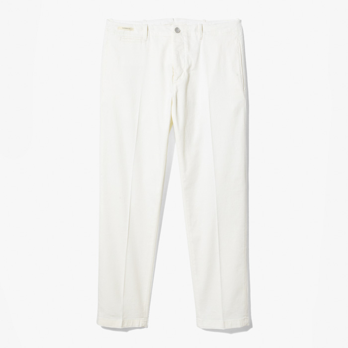 CHINO TAPERED FIT PANT (FLUID STRUCTURE) WHITE