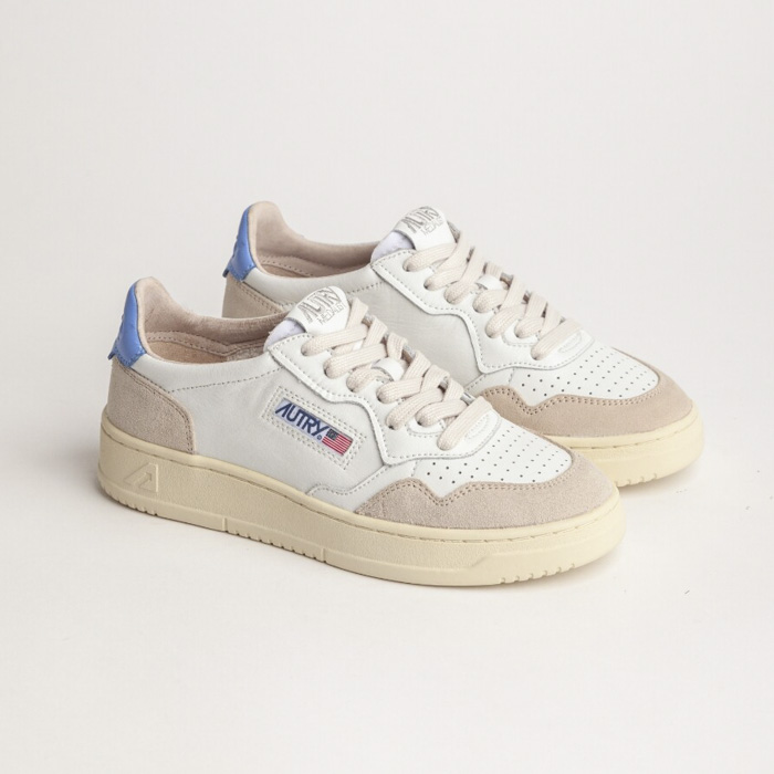 MEDALIST SNEAKERS LS (LEATHER/SUEDE) WASHED BLUE