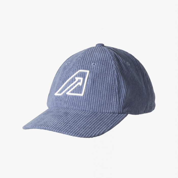 VELVET BASEBALL CAP (LOGO) BLUE