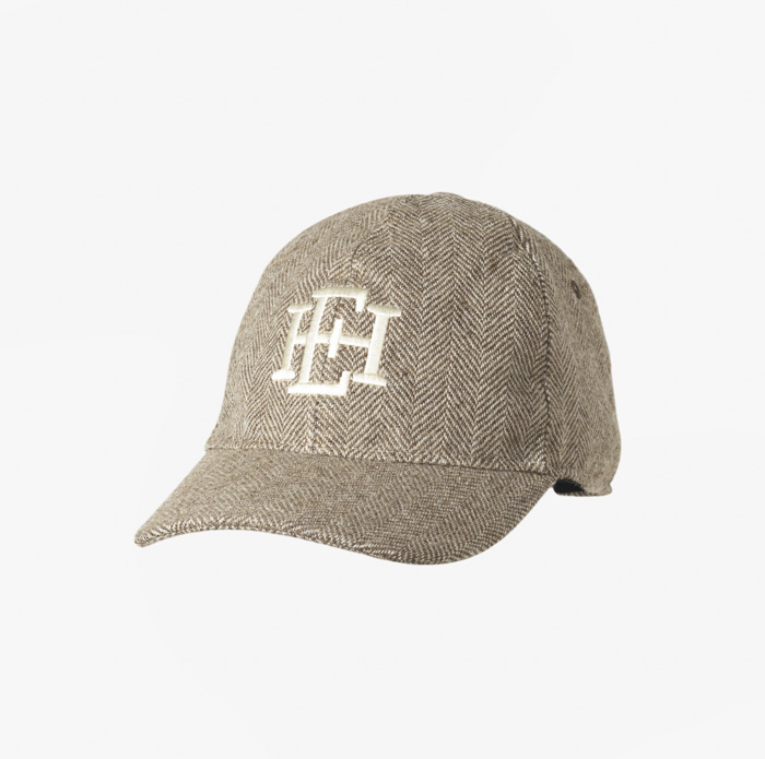 TIGER 106 BASEBALL CAP (WASHED HERRINGBONE) BROWN