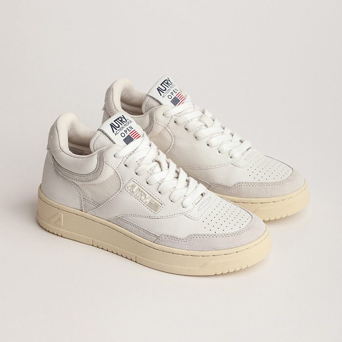 OPEN MID SNEAKERS CE (LEATHER/LEATHER) WHITE