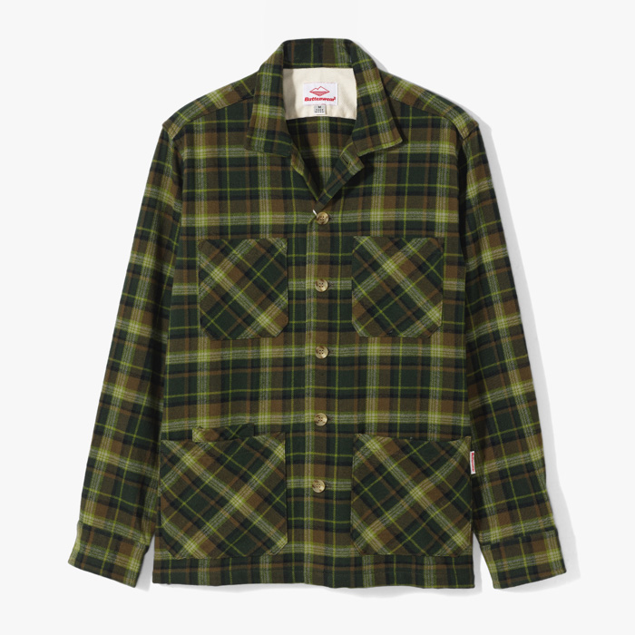 FIVE POCKET CANYON SHIRT (FLANNEL PLAID) FOREST GREEN