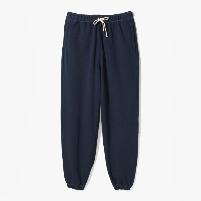 SWEAT PANTS (RELAXED FIT RETRO FLEECE PIGMENT DYED) NAVY