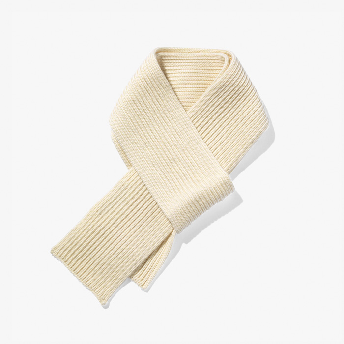 SHORT SCARF OFF-WHITE