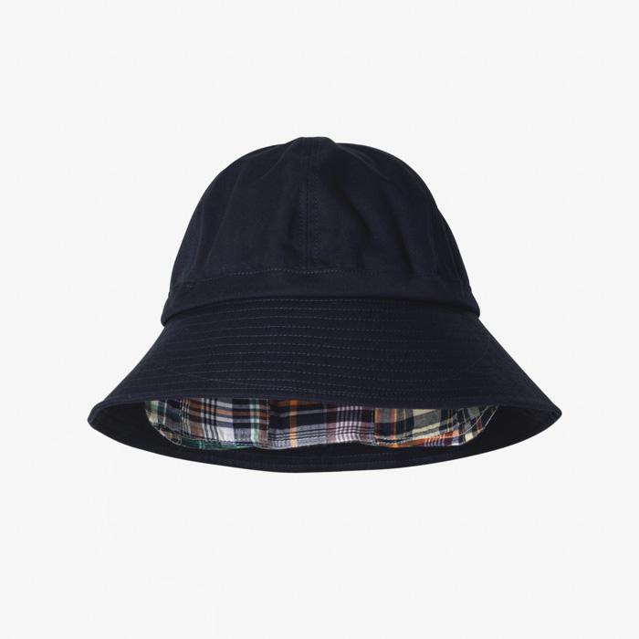 GUIDE HAT(SOLID/MADRAS CHECK) NAVY